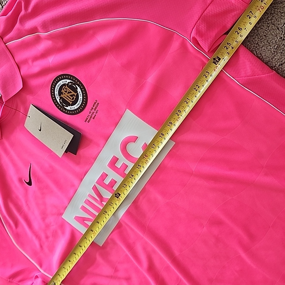 Nike FC Polo Shirt Men XL Hyper Pink Loose Dri-Fit Soccer Jersey Performance $68 - Picture 17 of 17